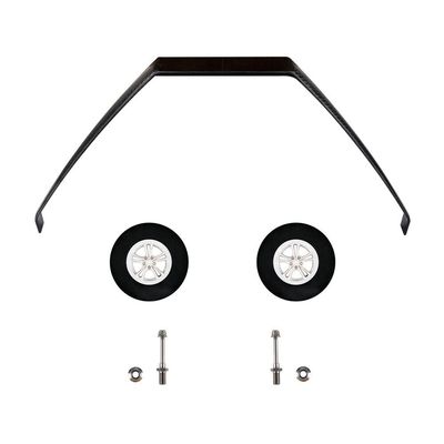 NOBRIM Carbon Fiber Landing Gear 667 * 215 * 310 * 52mm Yak150CC Carbon Fiber Landing Gear with Wheels for RC Model