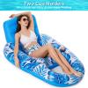 Jasonwell Inflatable Pool Float Adult - Pool Floaties Lounger Floats Raft Floating Chair Water Floaties for Swimming Pool Lake Lounge Float with Cup Holders Beach Pool Party Toys for Adults view 3