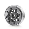 1.0 Beadlock Wheel Aluminum Alloy 1.0" Wheels for 1/18 TRX4M Axial SCX24 Gladiator Deadbolt Bronco C10 RC Crawler Car (Titanium) view 3