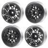 1.0 Beadlock Wheel Aluminum Alloy 1.0" Wheels for 1/18 TRX4M Axial SCX24 Gladiator Deadbolt Bronco C10 RC Crawler Car (Black) view 2