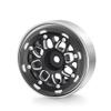 1.0 Beadlock Wheel Aluminum Alloy 1.0" Wheels for 1/18 TRX4M Axial SCX24 Gladiator Deadbolt Bronco C10 RC Crawler Car (Black) view 3