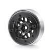 1.0 Beadlock Wheel Aluminum Alloy 1.0" Wheels for 1/18 TRX4M Axial SCX24 Gladiator Deadbolt Bronco C10 RC Crawler Car (Black) view 4