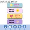 Custom Kid Name Labels for Daycare(128 ct.), Waterproof Dishwasher Safe Camp Personalized Name Stickers for School Supply, Baby Bottles, Lunch Boxes and Cups, Travel. (Pattern 11) view 3