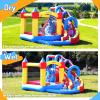 Causeair Giant Inflatable Bounce House with Water Slide,Wet & Dry Use,Basketball Hoop,Climbing Wall,Heavy Duty GFCI Blower,Bouncy Castle with Ball Pit view 2