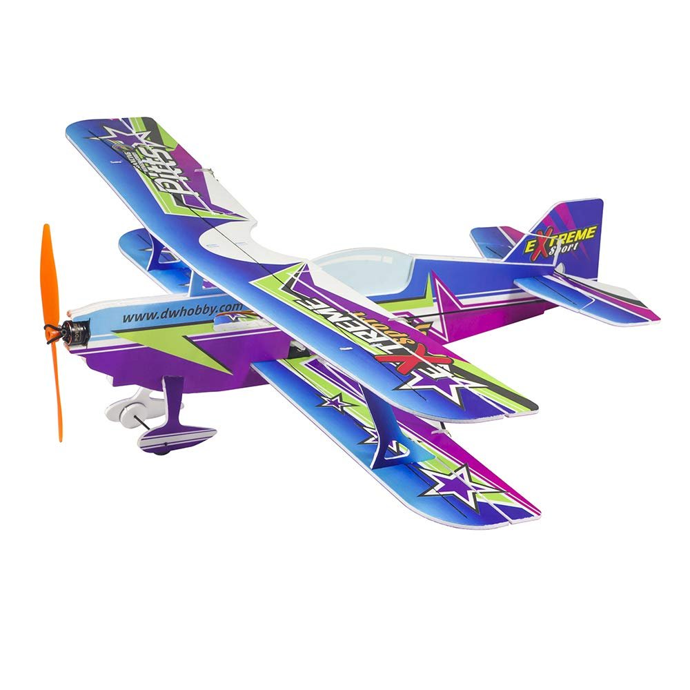 Dancing Wings Hobby Micro Electric RC PP Foam Indoor Airplane Model 450mm Pitts Unassembled Need to Build for Adults (E3005)