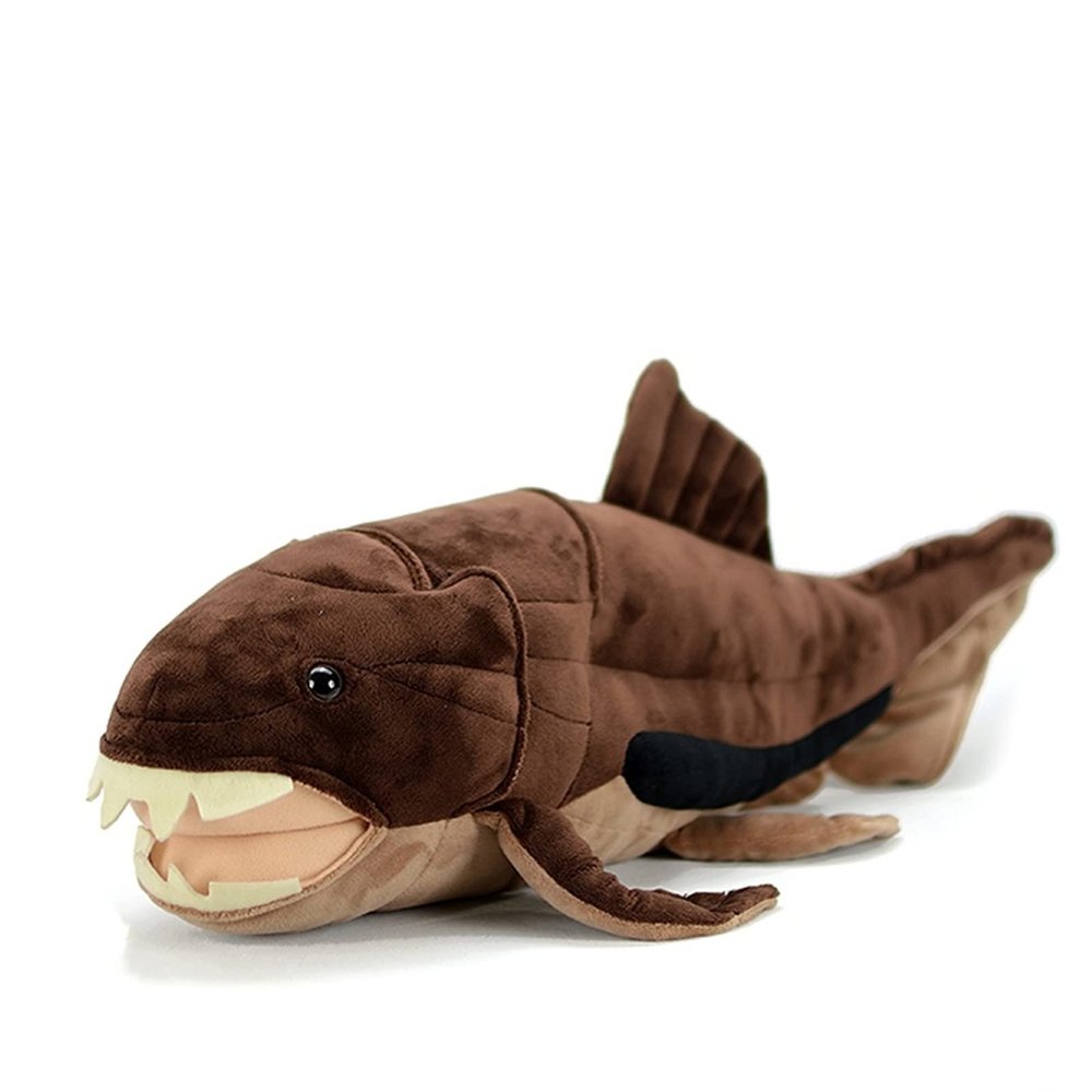 Tiny Heart Simulation Deng's Fish Plush Toys, 23.62inch Soft Lifelike Deng's Stuffed Animal Fish Plush Toy Christmas Cute Boys Girls Gift Decoration