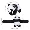 Kisangel Panda Slap Bracelet Stuffed Animal Snap Band Jungle Themed Party Favor Kids Soft Plush Wristband for Birthday view 3