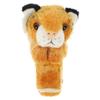 Kisangel 1pc Slap Bracelets Huggables Plush Animals Slap Band Wrist Huggers Animals for Kids Birthday Party Supply(Brown Tiger) view 1
