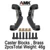 UTB18 Axle Portal Covers, Brass Counter Weight Axle Housing Black Coating for Axial RC Crawler 1/18 UTB18 Capra Unlimited Trail Buggy RTR Upgrade Part view 2