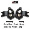 UTB18 Axle Portal Covers, Brass Counter Weight Axle Housing Black Coating for Axial RC Crawler 1/18 UTB18 Capra Unlimited Trail Buggy RTR Upgrade Part view 4