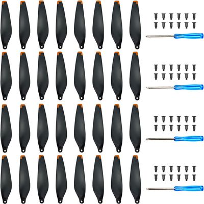 32Pcs Propellers for DJI Mini 3 Replacement Prop Blades Low Noise Accessories for DJI Mini 3 Drone Accessories Exclusive Screws & Screwdrivers Orange Tips
