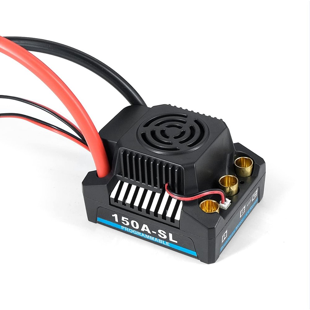 150A Brushless ESC Waterproof Electric Speed Controller BEC 5A 5.8V Electronic Speed Controller for 1/8 RC Car RC Boat ESC RC ESC Brushless ESC Speed Controller