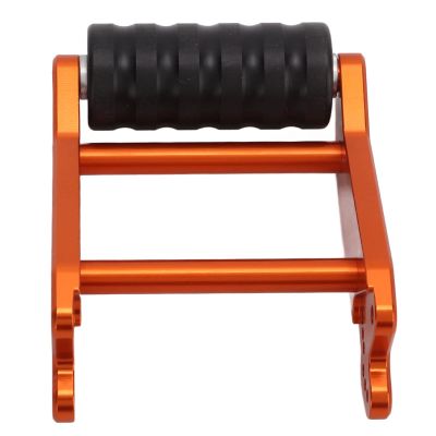 RC Rear Up Wheel, Aluminum Alloy Adjustable Rear Up Wheel Model Car Accessories for 1/8 LMT Solid Axle Truck LOS04022 Remote Control Car (Orange)