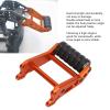 RC Rear Up Wheel, Aluminum Alloy Adjustable Rear Up Wheel Model Car Accessories for 1/8 LMT Solid Axle Truck LOS04022 Remote Control Car (Orange) view 2