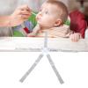 5 Point Harness Kids Travel Replacement Straps High Chair Straps with Secure Buckle for Strollers Car Seats Folding Chairs White view 2
