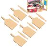 Dollhouse Rolling Pin Cutting Board Set, 5Pcs Birch Wood Miniature Rolling Pin Cutting Board Dollhouse Kitchen Accessories view 4