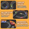 Slot Car Race Track Sets with 4 High-Speed Racing Car, Battery or Electric Race Car Track for Boys and Kids, Dual Racing Game Lap Counter Circular Overpass Track, Gifts Toys for Boys Kids Age 6 7 8-12 view 4