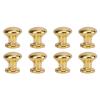 Keenso Dollhouse Door Handle Knobs, 8pcs 1:12 Scale Rustproof Metal Dollhouse Pull Handle Dollhouse Accessories (Gold) view 1
