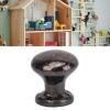 Dollhouse Door Handle Knobs, 8pcs 1:12 Scale Rustproof Metal Dollhouse Pull Handle Dollhouse Accessories (Black) view 3
