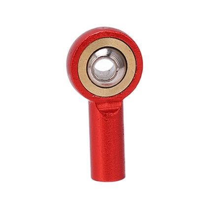 RC Truck M2 Ball Head, 10pcs Aluminum Alloy M2 Tie Rod End Ball RC Truck M2 Ball for RC Remote Control Car, Robot RC Car Part (Red)