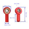 RC Truck M2 Ball Head, 10pcs Aluminum Alloy M2 Tie Rod End Ball RC Truck M2 Ball for RC Remote Control Car, Robot RC Car Part (Red) view 2