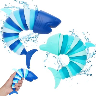 Fidget Toys Shark and Dolphin Sensory Toys for Autistic Children Toddler Airplane Car Travel Essential Toys Slug Fidget Toys for Kids & Adults, Valentines Day Gift for Kids Toddlers Girls and Boys