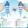 Fidget Toys Shark and Dolphin Sensory Toys for Autistic Children Toddler Airplane Car Travel Essential Toys Slug Fidget Toys for Kids & Adults, Valentines Day Gift for Kids Toddlers Girls and Boys view 4