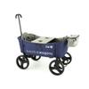 Creative Outdoor Push Pull Collapsible Stroller Wagon for Kids, 150lbs Weight Capacity, Transformable Buggy Bench Cart, All Terrain Cargo Child Safety, Activated Breaks, Removable Canopy (Blue) view 4