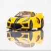 AFX/Racemasters Corvette C8 Accelerated Yellow AFX22013 HO Slot Racing Cars view 2