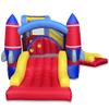 Cloud 9 Inflatable Rocket Bounce House with Blower, Bouncer for Kids with Two Slides and Large Jumping Area view 2