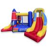 Cloud 9 Inflatable Rocket Bounce House with Blower, Bouncer for Kids with Two Slides and Large Jumping Area view 3