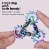 Metal Fidget Toys - Quiet Infinity Gear Fidget Toy - Unique Movement Fidget Tool - Improve Dexterity and Focus - Ideal Gifts for Adults - Relief Stress Anxiety EDC Fidget view 3