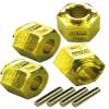GPM Upgrades Brass 7MM Wheel Hex Hub Extenders (+1.5MM) for 1/18 4WD TRX4M Ford Bronco (97074-1) Rc Cars view 1