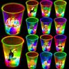 mishunyus 24 Pcs Glow Hawaiian Luau Party Cups, Flashing Tiki Party Cups, Tropical Luau Party Decorations Hawaiian Party Supplies Favor (16oz) view 1
