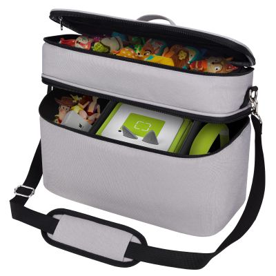 Bevegekos Storage Carrying Bag for Tonies 2 Starter Set, for Toniebox Characters, Charging Station & Headphone, Case Only (Large, Grey)