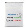 MNIGIU Funny Mahjong Bag with Pocket Mahjong Lover Gift Board Game Fan Gift view 1