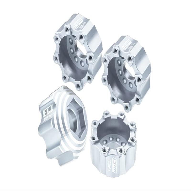 GPM Upgrades Pro-Line 8X32 To 17MM 1/2 Offset Aluminum 7075T-6 Hex Adapters For Pro-Line 8X32 3.8 Removable Wheels #6353-00/#6345-00 Rc Cars (silver*2)