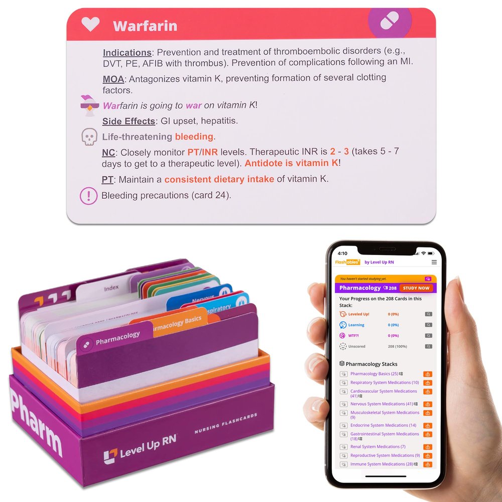 Pharmacology Flash Cards No Fluff Nursing School Essentials for Students 2026 NCLEX ATI HESI Review LPN RN Flash Cards (223 Cards)