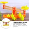 ibasenice Balance Scale Toy for Kids 12.8 Inch Educational Math Learning Tool with Creative Assembly for Hand-Eye Coordination and Cognitive Development view 3