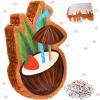 Sratte Small Coconut piata with Stick and Blindfold Confetti Summer piata Hawaiian Birthday Decor Brown Coconut piata for Kids Birthday Party Supplies Baby Shower 16 x 11.4 x 3 Inch view 1
