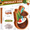 Sratte Small Coconut piata with Stick and Blindfold Confetti Summer piata Hawaiian Birthday Decor Brown Coconut piata for Kids Birthday Party Supplies Baby Shower 16 x 11.4 x 3 Inch view 2