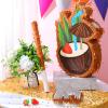 Sratte Small Coconut piata with Stick and Blindfold Confetti Summer piata Hawaiian Birthday Decor Brown Coconut piata for Kids Birthday Party Supplies Baby Shower 16 x 11.4 x 3 Inch view 3