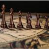 OLOTU Portable Chess Metal High-End Chess Set Gift Solid Wood Folding Travel Elegant Upscale Chess Board Retro Chess Ornaments Educational Toys Funny view 3