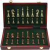OLOTU Portable Chess Metal Chess Set Pieces Inlaid Retro Professional Set Chess Premium Quality Rosewood Chess Board Storage Family Game Travel Funny view 3