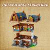 JMBricklayer Medieval 30108 House Building Sets for Adults - Creative Tavern Medieval Castle Construction Toys, Collectible Display Model Kits, Office or Room Decor Gifts for Adult view 2