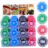 Plastic Poker Chips 300 Poker Chip Set with Storage Box,Denomination Printed Casino Style Chip for Texas Home Game Nights,Holdem Poker Nights,Blackjack or Roulette Games,Casino Parties (300 pcs) view 4