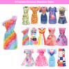 BARWA 10 Sets Doll Clothes Including 5 Fashion Floral Dresses 5 Sets Casual Outfits Tops and Trousers, Shorts for 11.5 inch Girl Dolls view 2