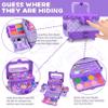 54 Pcs Kids Makeup Kit for Girls, Princess Real Washable Pretend Play Cosmetic Set Toys with Mirror, Birthday Gifts for 3 4 5 6 7 8 9 10 Years Old Girls Kids (Purple) view 2