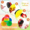 Nakotii 6PCS Playground Balls,8.5 Inch Inflatable Dodge Balls,Dodgeball Balls,Rubber Bouncy Dodge Ball with 1 Hand Pump for Indoor Outdoor Games Camps Schoolyard Picnic view 4