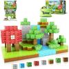 Magnetic Blocks-Build Mine Magnet World, Craft Magnetic Toys for Boys & Girls Age 3-4 4-5 6-8, STEM Montessori Sensory Toys for Toddlers Gifts for 3+ Years Old, 48PCS Fidget 1" Cubes Construction Toy view 1